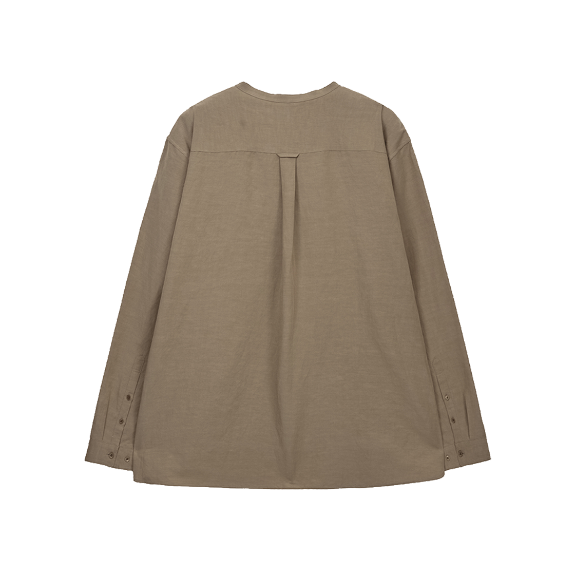 지오송지오 컬렉션 밴드카라 튜닉 셔츠 브라운 BI2SH208BR(ZIOSONGZIO COLLECTION Band Collar Tunic Shirt Brown) - 2