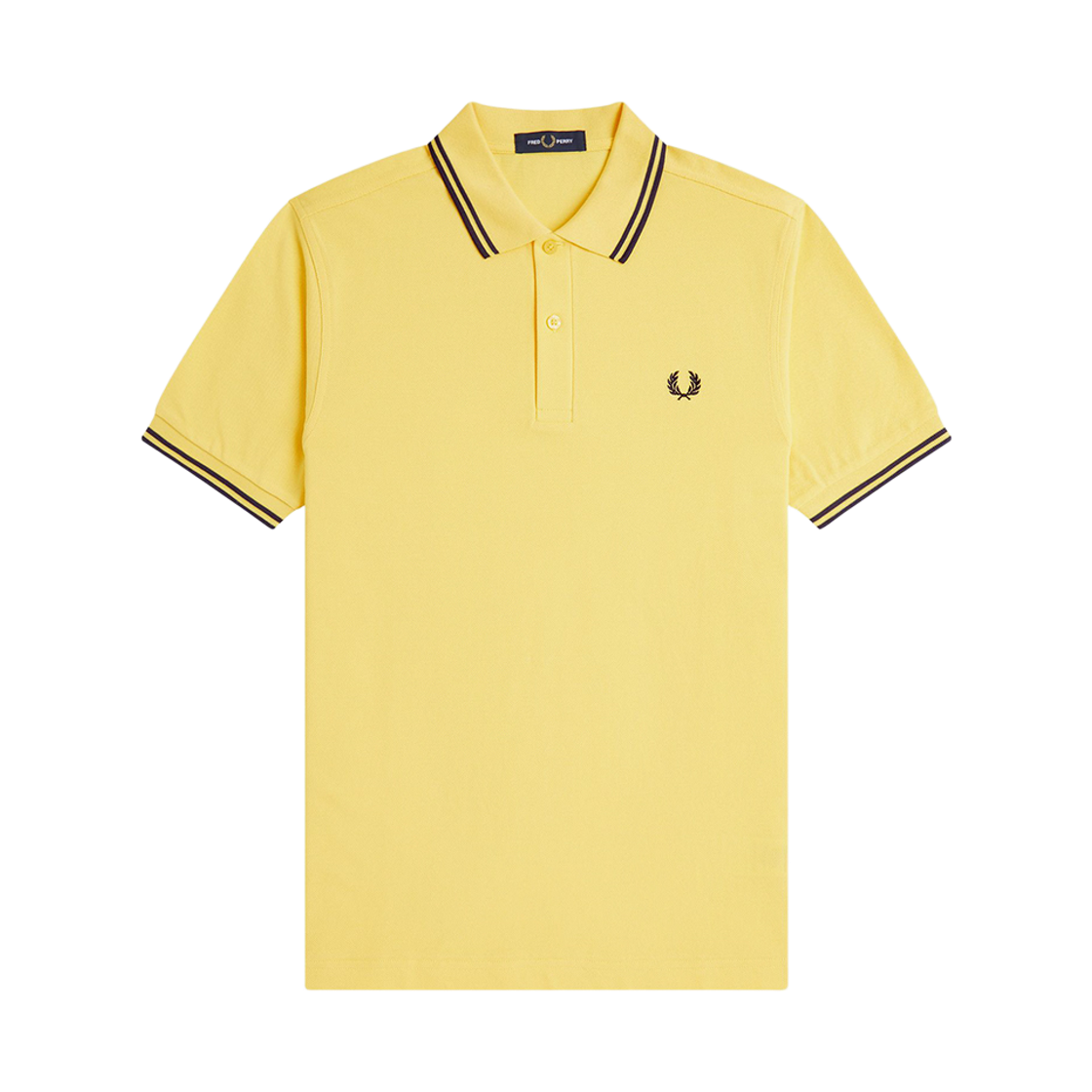 프레드페리 M3600 트윈 팁 프레드페리 셔츠 레몬발리 테니스블루(Fred Perry Twin Tipped Fred Perry Shirt Lemon Barley Tennis Blue)