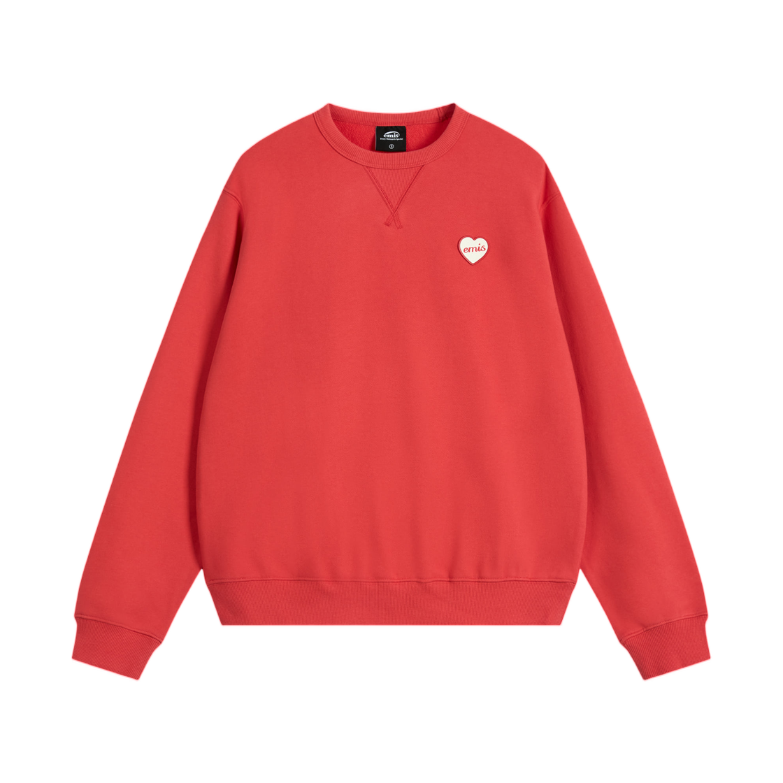 - Emis Heart Rubber Patch Sweatshirt Red