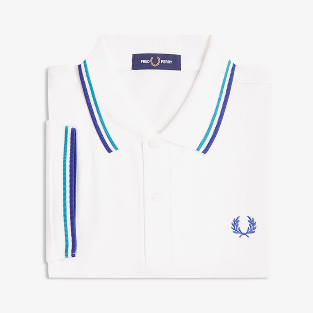 프레드페리 M3600 트윈 팁 프레드페리 셔츠 스노우화이트 딥민트 소호이클립스(Fred Perry Twin Tipped Fred Perry Shirt Snow White Deep Mint Soho Eclipse) - 6