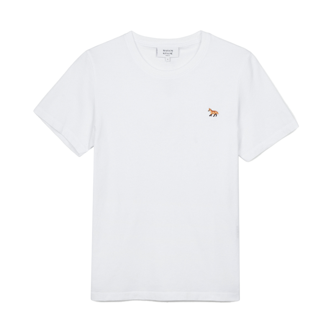 MW00110KJ0008-P100 [20% 쿠폰] (W) Maison Kitsune Baby Fox Patch Regular T-Shirt White