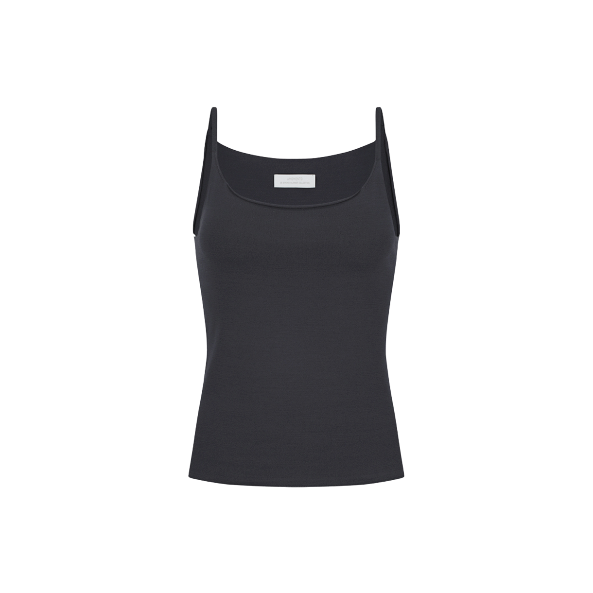 아모멘토 우먼 슬리브리스 니트 탑 차콜 - 26SS(Amomento Women Sleeveless Knit Top Charcoal - 26SS)