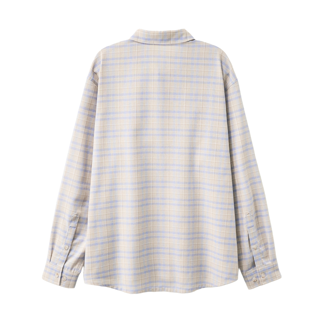 [사은품 증정] 세터 크레스트 로고 체크 셔츠 스카이 블루([사은품 증정] SATUR Crest Logo Check Shirt Sky Blue) - 2