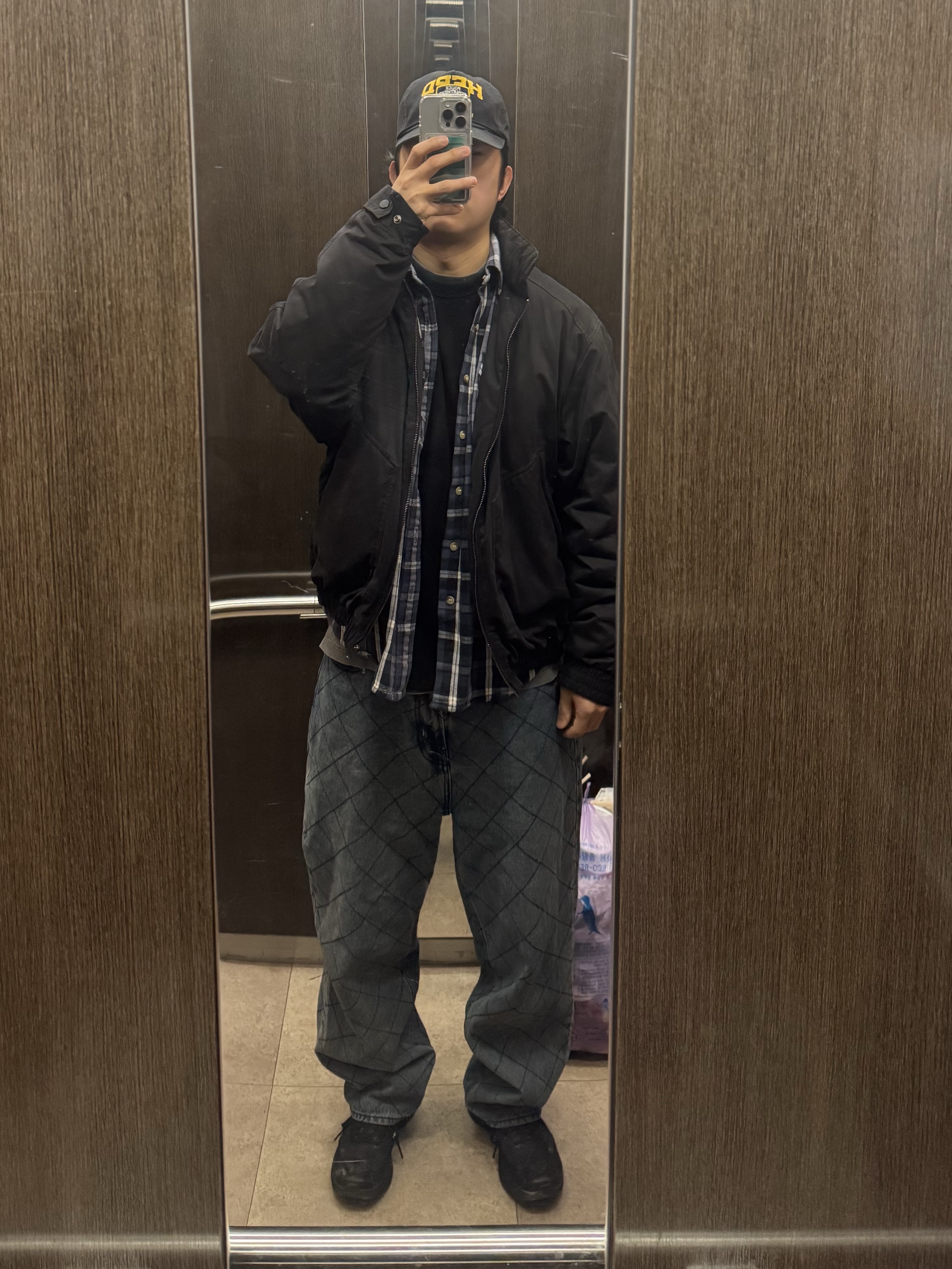 Salomon x MM6 Maison Margiela Spectur 2 Black Pewter 착용 스타일