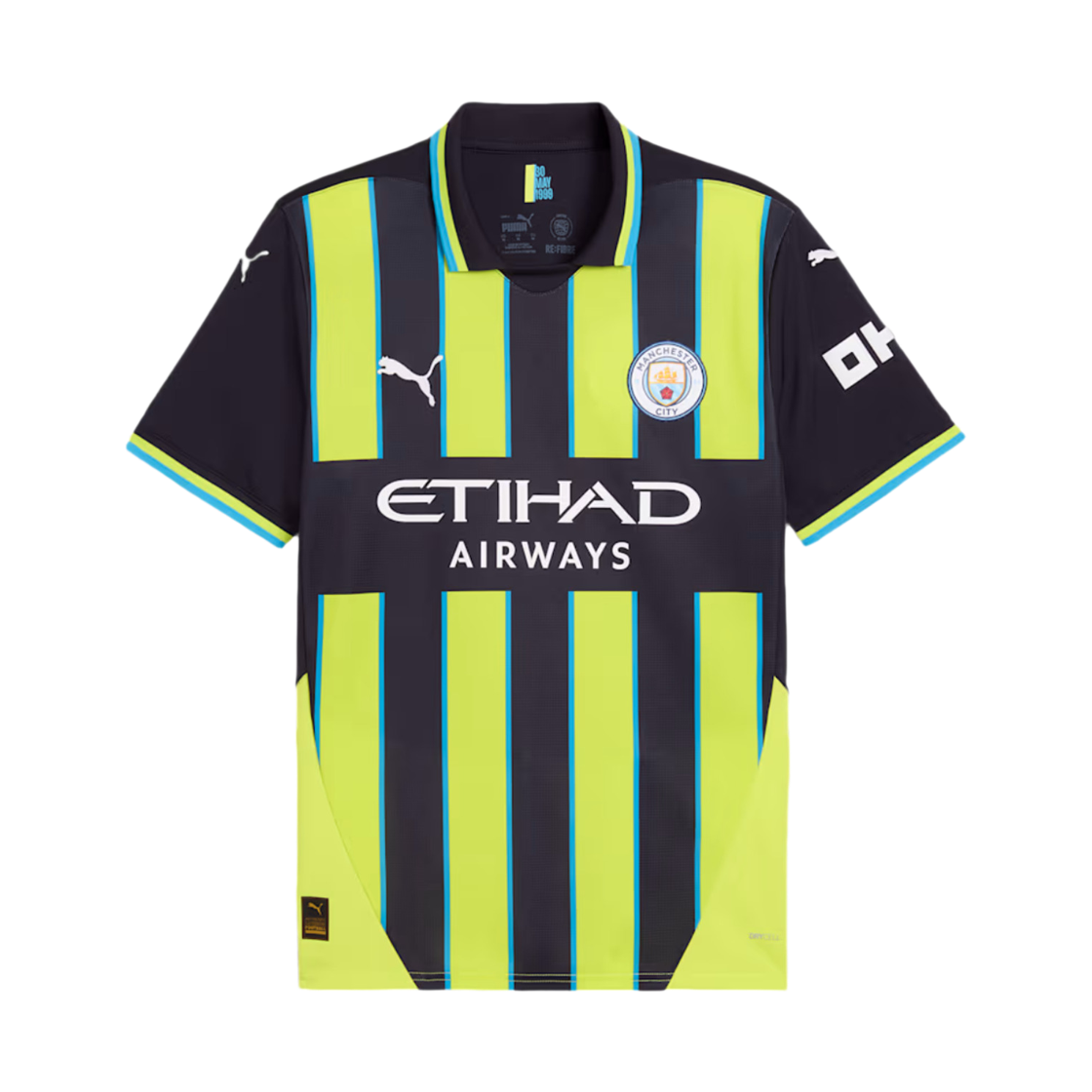 775085-02 Puma MCFC Away Authentic Jersey Black Yellow (Non Marking Ver.)