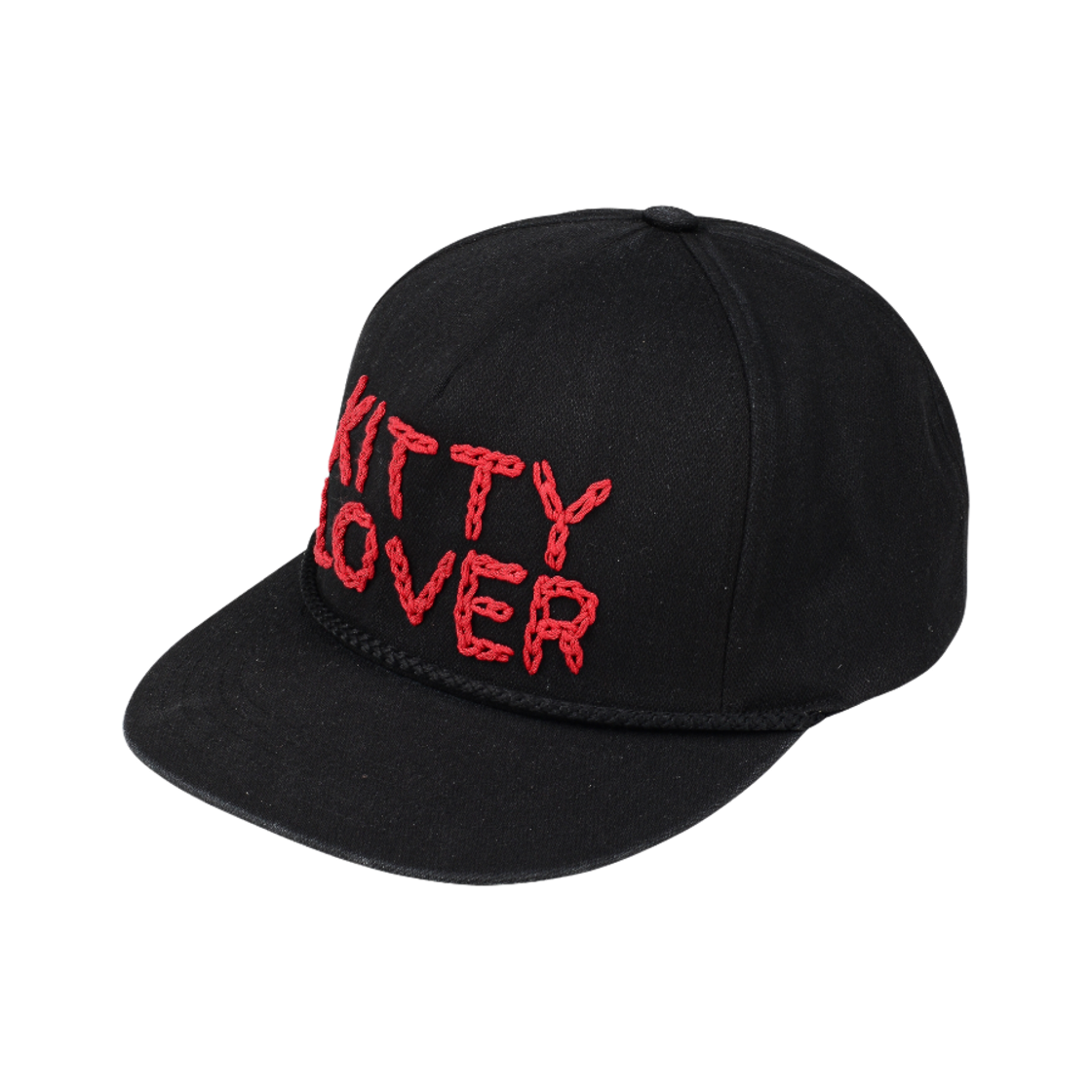 베이컨트 아카이브 러버 시리즈 핸드 스티치 캡 블랙(Vacant Archive Lover Series Hand Stitch Cap Black) - 2