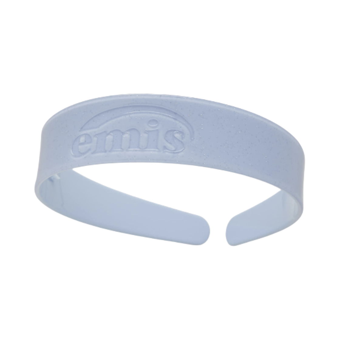 (W) 이미스 글리터 와이드 로고 헤어밴드 파스텔 블루((W) Emis Glitter Wide Logo Hairband Pastel Blue) - 1