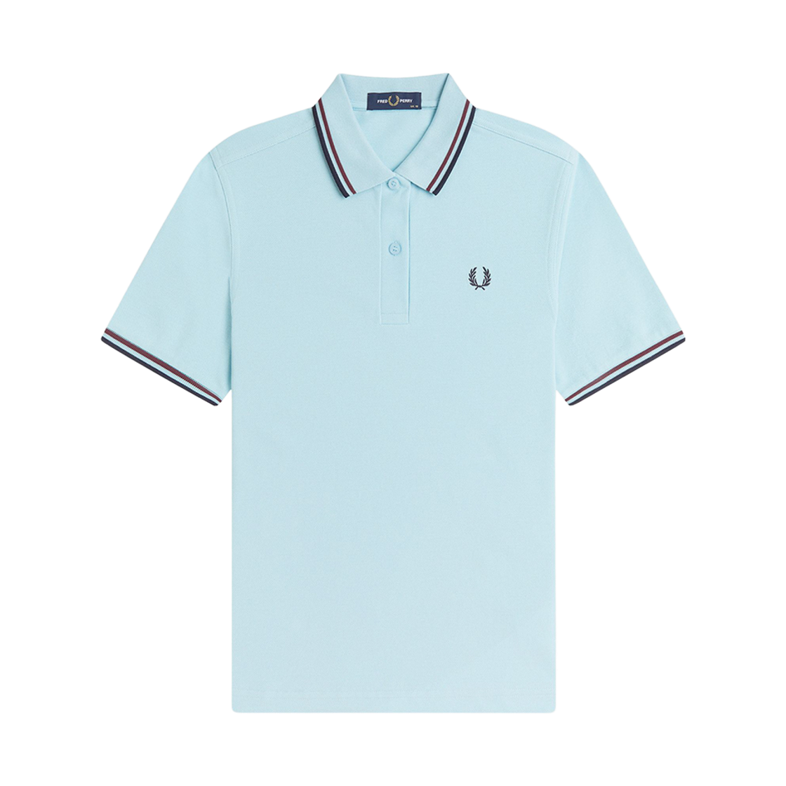 프레드페리 우먼즈 트윈 팁 프레드페리 셔츠 볼보이블루 옥스블러드 네이비(Fred Perry Twin Tipped Fred Perry Shirt Ball Boy Blue Oxblood Navy)