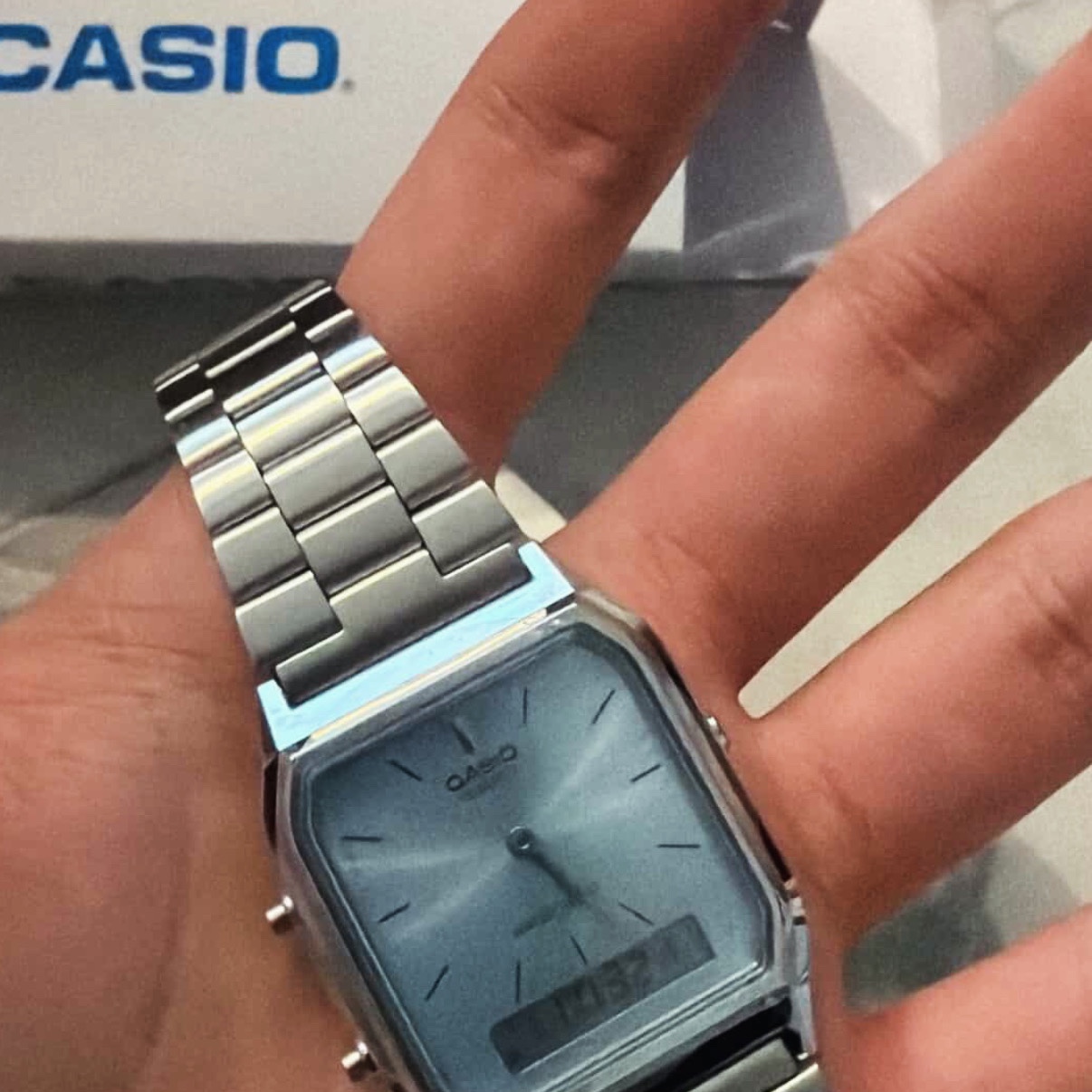Casio AQ-230A-2A1MQY 착용 스타일