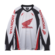 Honda Mesh Motorcycle Jersey White