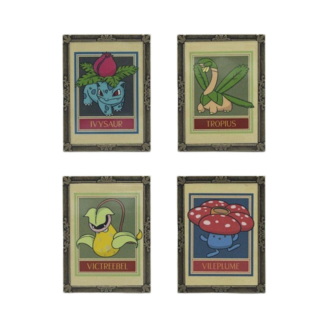 포켓몬 x 내츄럴 히스토리 뮤지엄 보태니컬 패널 핀 박스 세트 (4개 세트)(Pokemon x Natural History Museum Botanical Panel Pin Box Set (Set of 4)) - 2