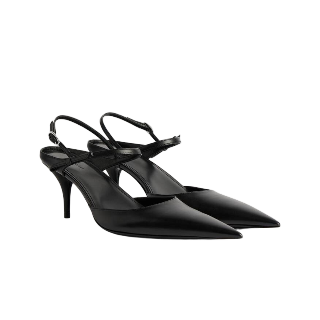 (W) 발렌시아가 에비뉴 보우 슬링백 블랙 실버((W) Balenciaga Avenue Bow Slingback In Black Silver) - 2