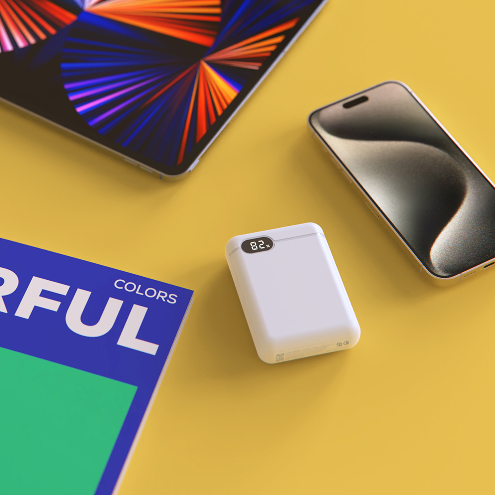 리큐엠 10000mAh 잔량표시 고속충전 대용량 미니 보조배터리 QP1000C(REQM PowerBank 20W 10000mAh) - 5