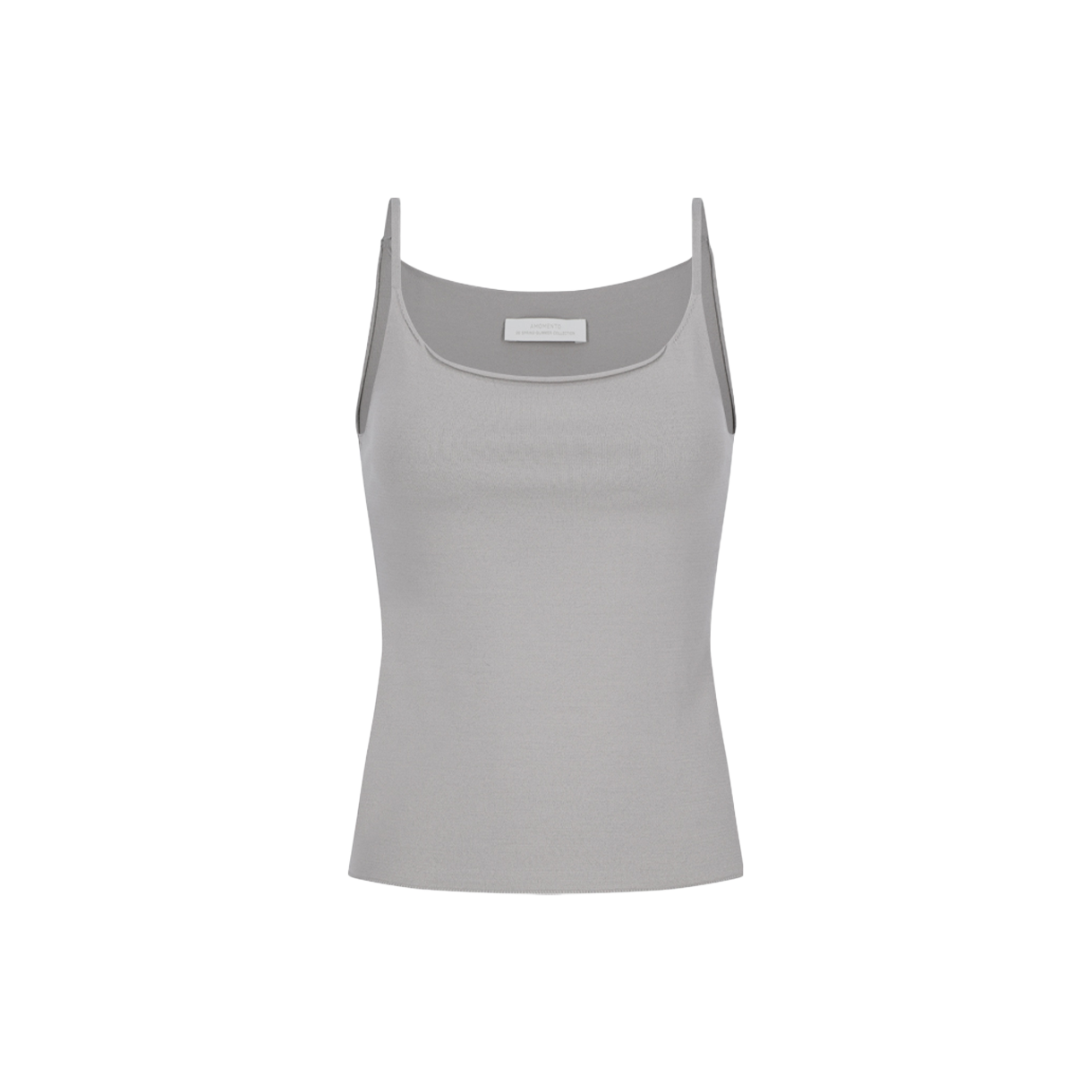 아모멘토 우먼 슬리브리스 니트 탑 그레이 베이지 - 26SS(Amomento Women Sleeveless Knit Top Grey Beige - 26SS) - 1