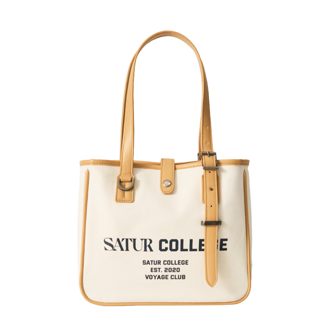 세터 클래식 버클 토트 백 크림(SATUR Classic Buckle Tote Bag Cream)