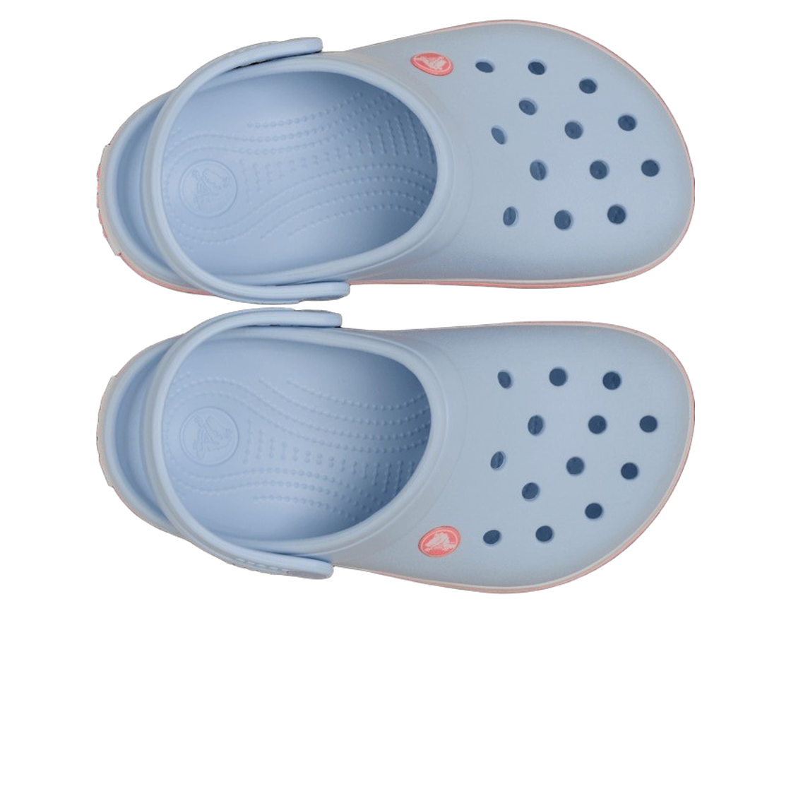 (키즈) 크록스 크록밴드 클로그 블루 프로스티드 구아바((Kids) Crocs Crocband Clog Blue Frosted Guava) - 2