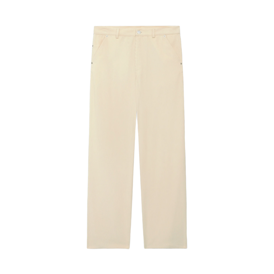BP198-CO224-EC Drole de Monsieur Le Pantalon Baggy Velours Trousers Cream