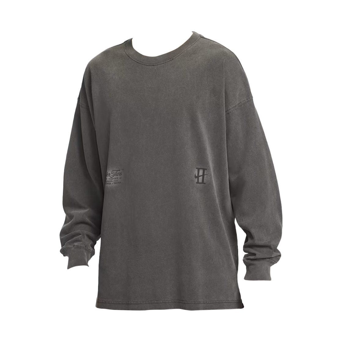 IH5086-010 Nike Book Long Sleeve Basketball T-Shirt Black - Asia