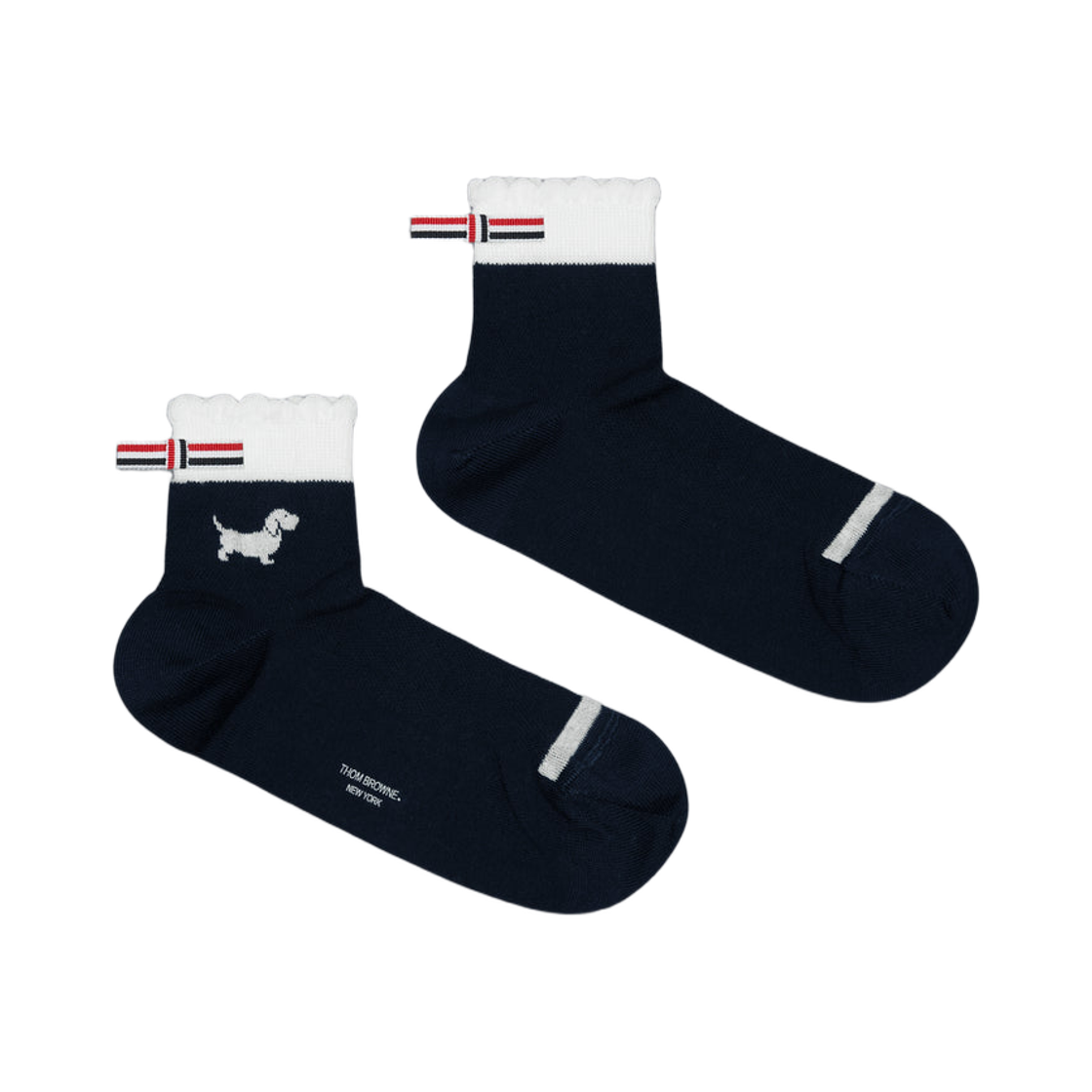 톰브라운 포인텔 스티치 헥터 크루 삭스 네이비(Thom Browne Pointelle Stitch Hector Crew Socks Navy)