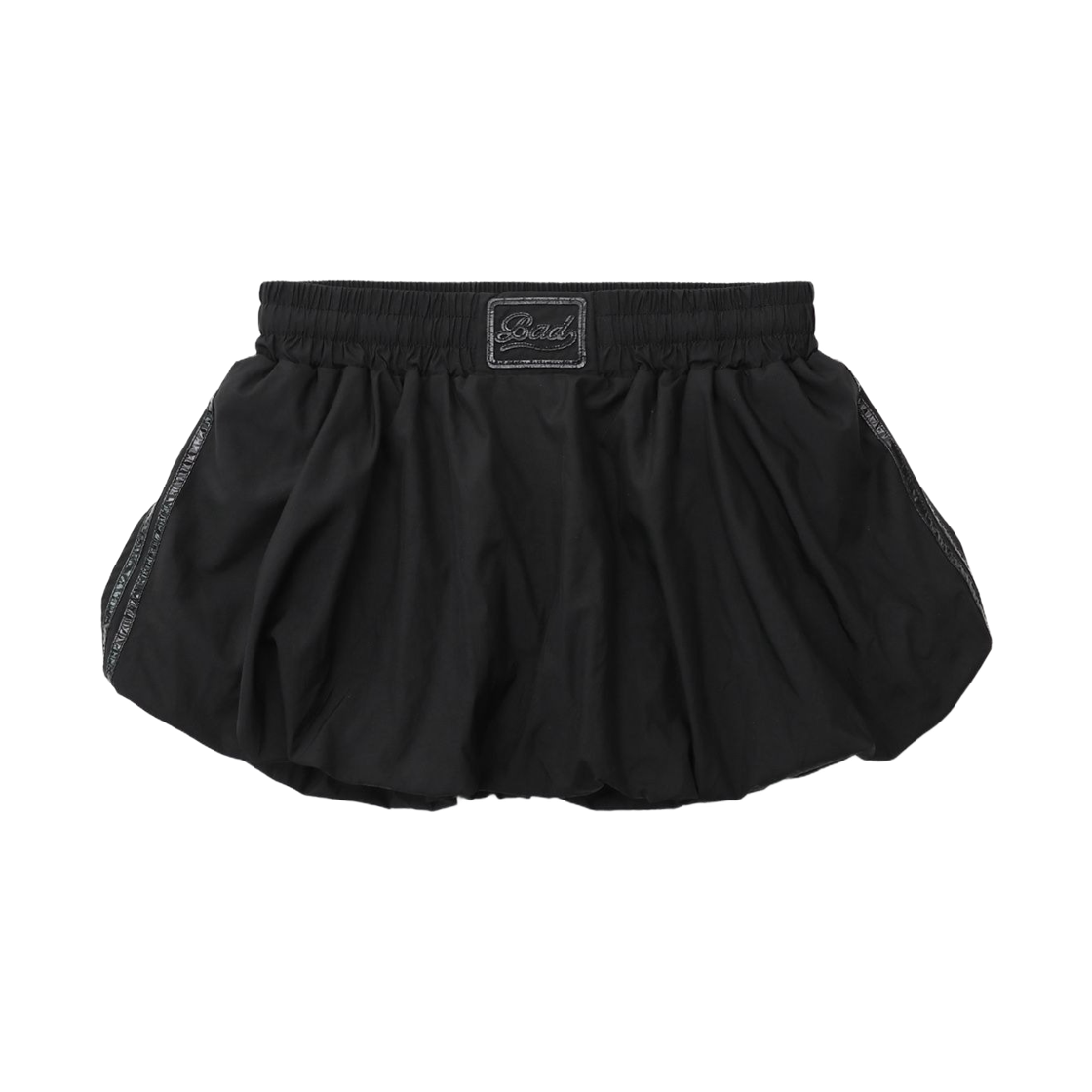 (W) 배드 블러드 다크 빌리 나일론 벌룬 미니 스커트 블랙((W) Bad Blood Dark Billie Nylon Balloon Mini Skirt Black)