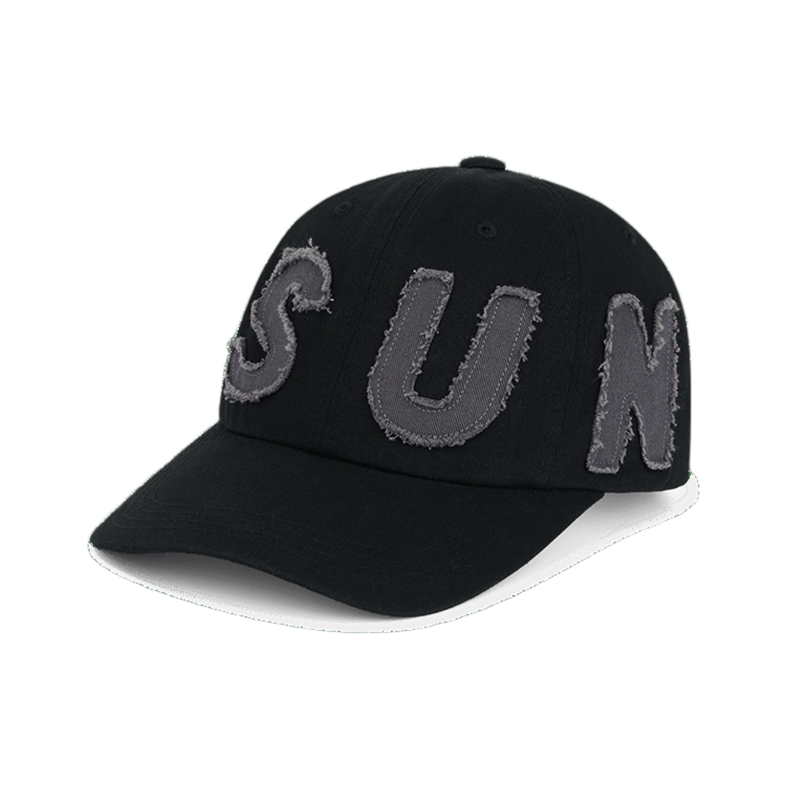 [트리플적립]썬러브 컷 오프 캐피탈 캡 블랙([트리플적립]SUNLOVE Cut Off Capital Cap Black)