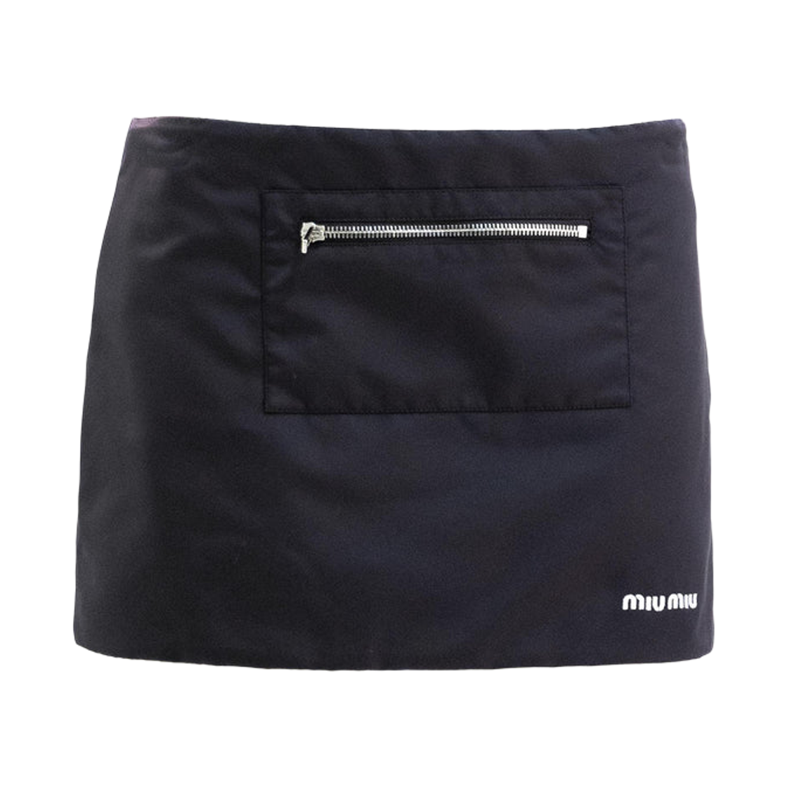 MG2583-181A-F0008 (W) Miu Miu Technical Gazare Skirt Blue