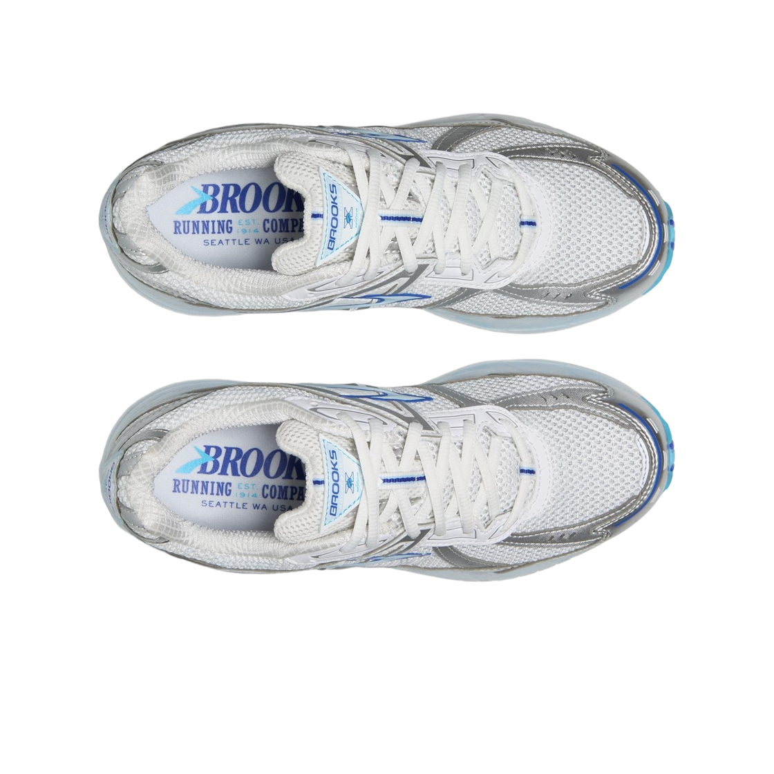 브룩스 러닝 아드레날린 GTS 10 화이트 다즐링 블루 - D 미디움(Brooks Running Adrenaline GTS 10 White Dazzling Blue - D Medium) - 2