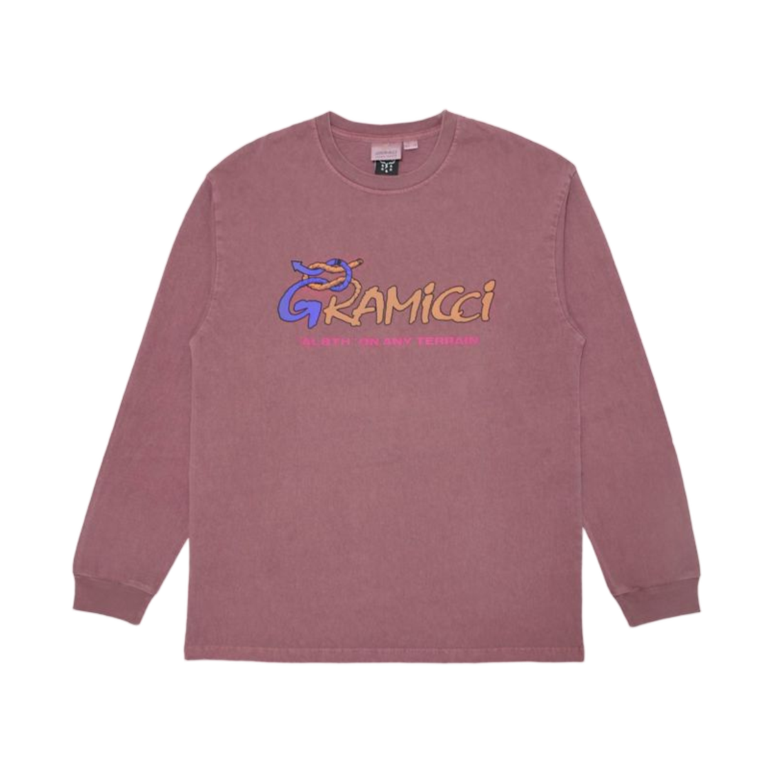 그라미치 x 얼웨이스 Al8th 그래픽 롱슬리브 티셔츠 레드(Gramicci x Alwayth Al8th Graphic L/S T-Shirt Red)