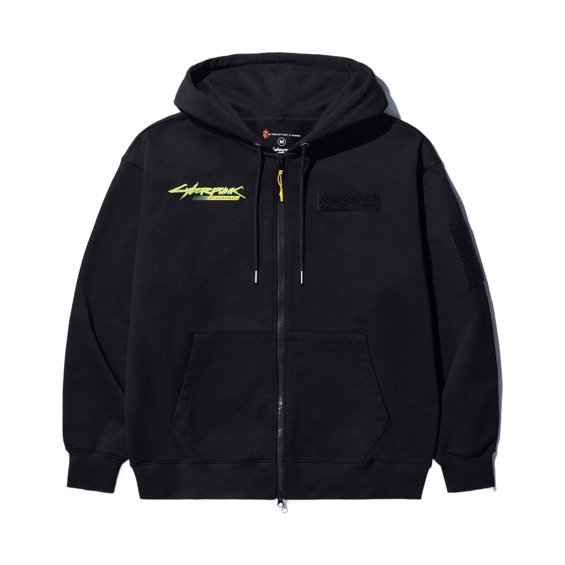 사이버펑크: 엣지러너 x 무신사 택티컬 집업 후드 블랙(Cyberpunk: Edgerunners x Musinsa Tactical Zip-up Hoodie Black)