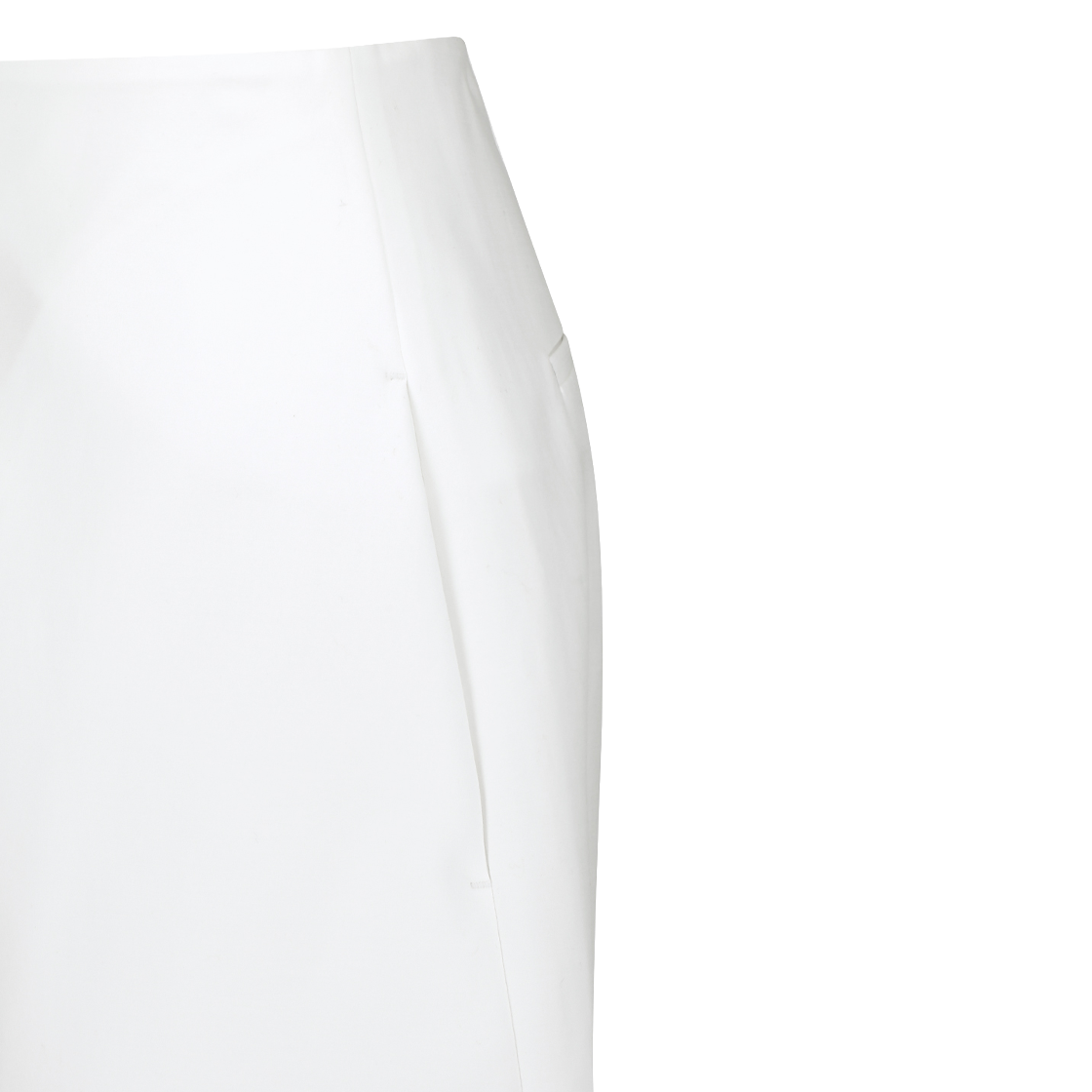 아모멘토 우먼 커브드 카프리 팬츠 화이트 - 26SS(Amomento Women Curved Capri Pants White - 26SS) - 4