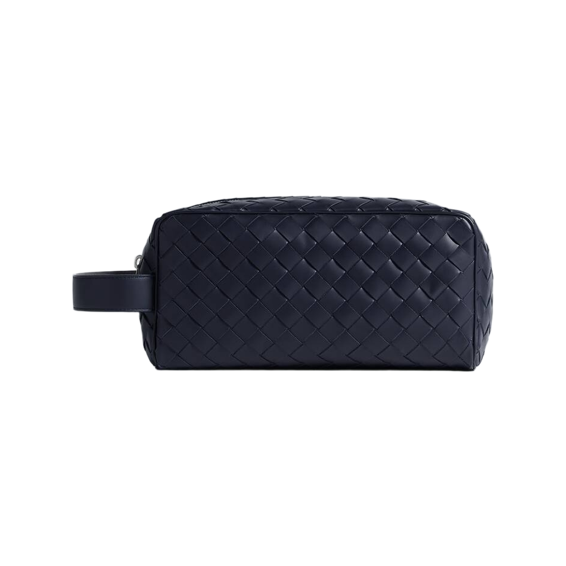 729295VCPQD4365 Bottega Veneta Intrecciato Travel Pouch Midnight Basalt