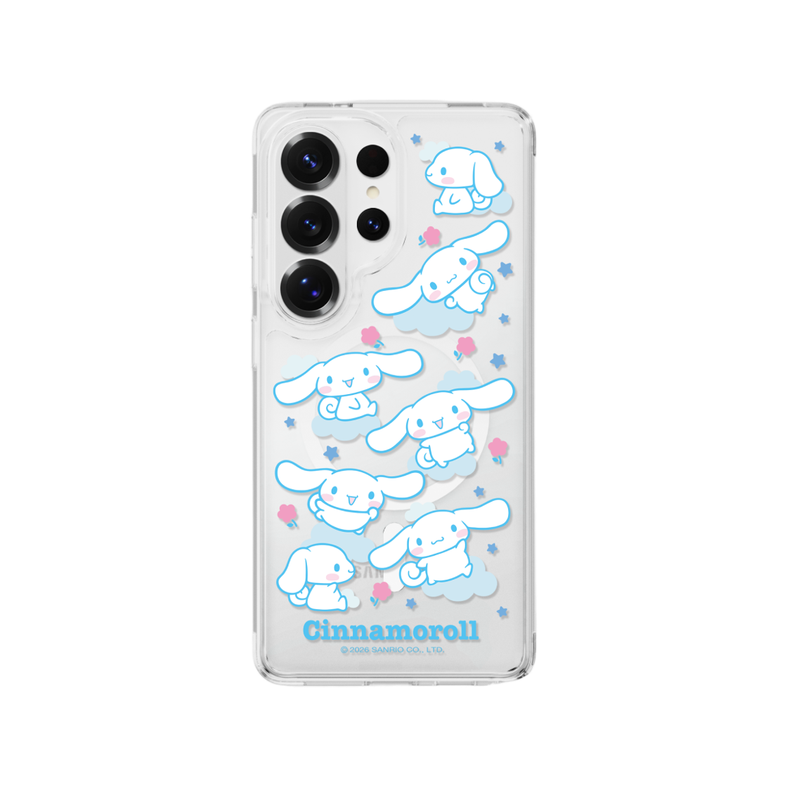에스엘비에스 시나모롤 패턴 클리어 마그넷 케이스 for S26 Series(SLBS CINNAMOROLL Pattern Clear Magnet Case for S26 Series)