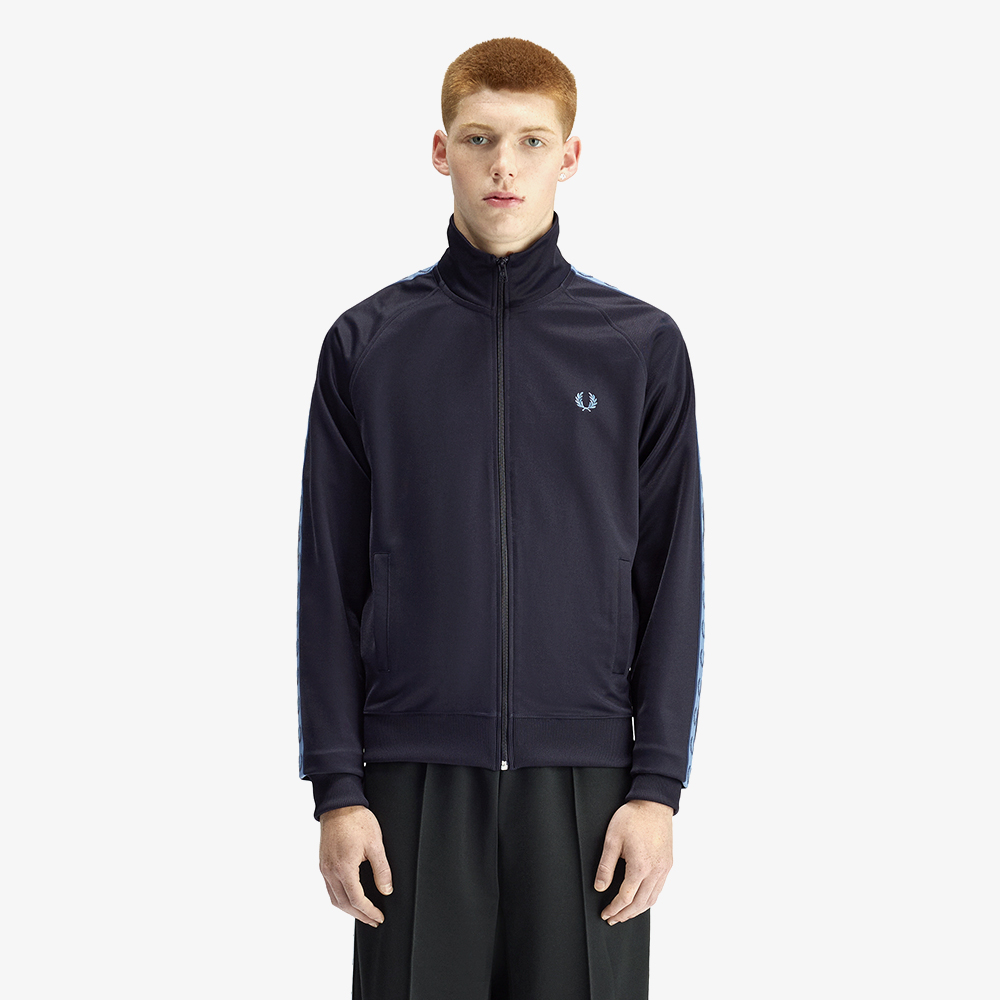 프레드페리 컨트라스트 테잎 트랙 재킷 네이비 에이스블루 테니스블루(Fred Perry Contrast Tape Track Jacket Navy Ace Blue Tennis Blue) - 2