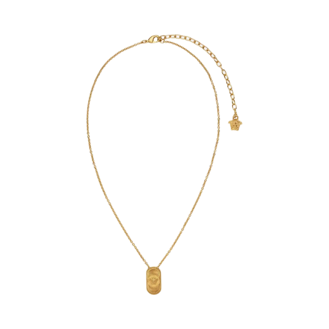 1022782-1A00620-3J000 Versace Medusa Biggie Necklace Light Gold