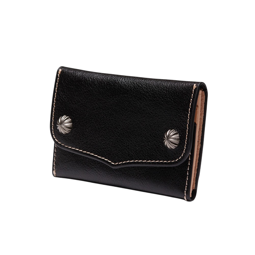 오가프 콘초 카우 레더 카드 월렛 블랙(OGARP Concho Cow Leather Card Wallet Black)