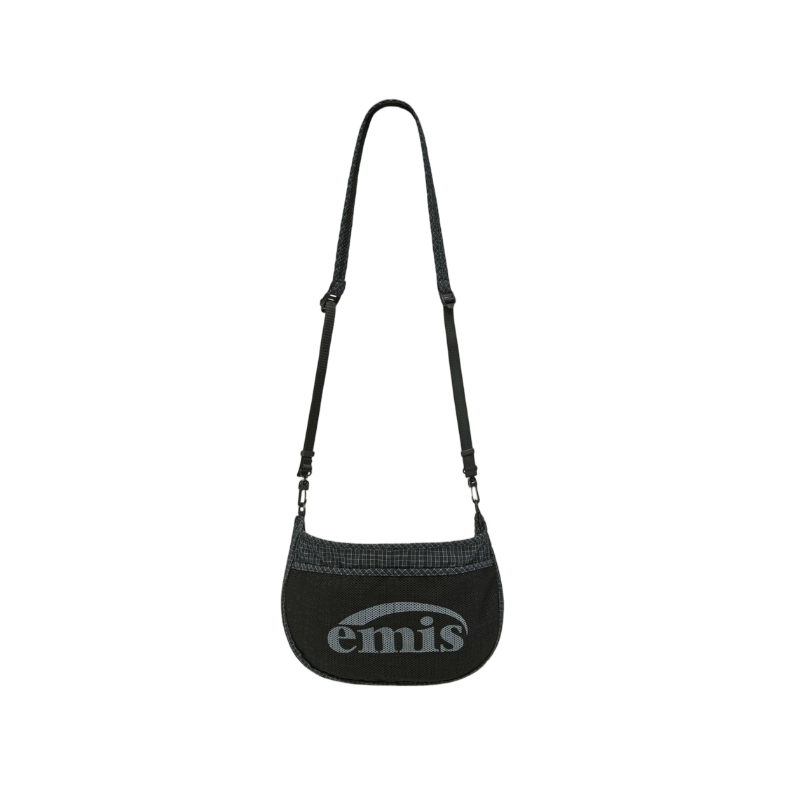 이미스 패커블 체크 크로스바디백 블랙(Emis Packable Check Crossbody Bag Black)