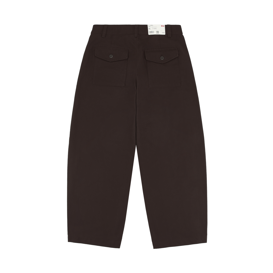 (W) 유니클로 저지 배럴 레그 팬츠 다크 브라운((W) Uniqlo Jersey Barrel Leg Pants Dark Brown) - 2