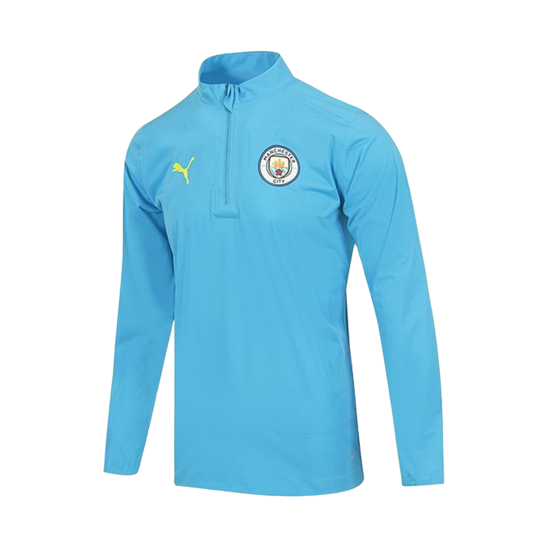 777543-11 Puma Manchester City Training Pro Long Sleeve Jersey Magic Blue Yellow (Non Marking Ver.)