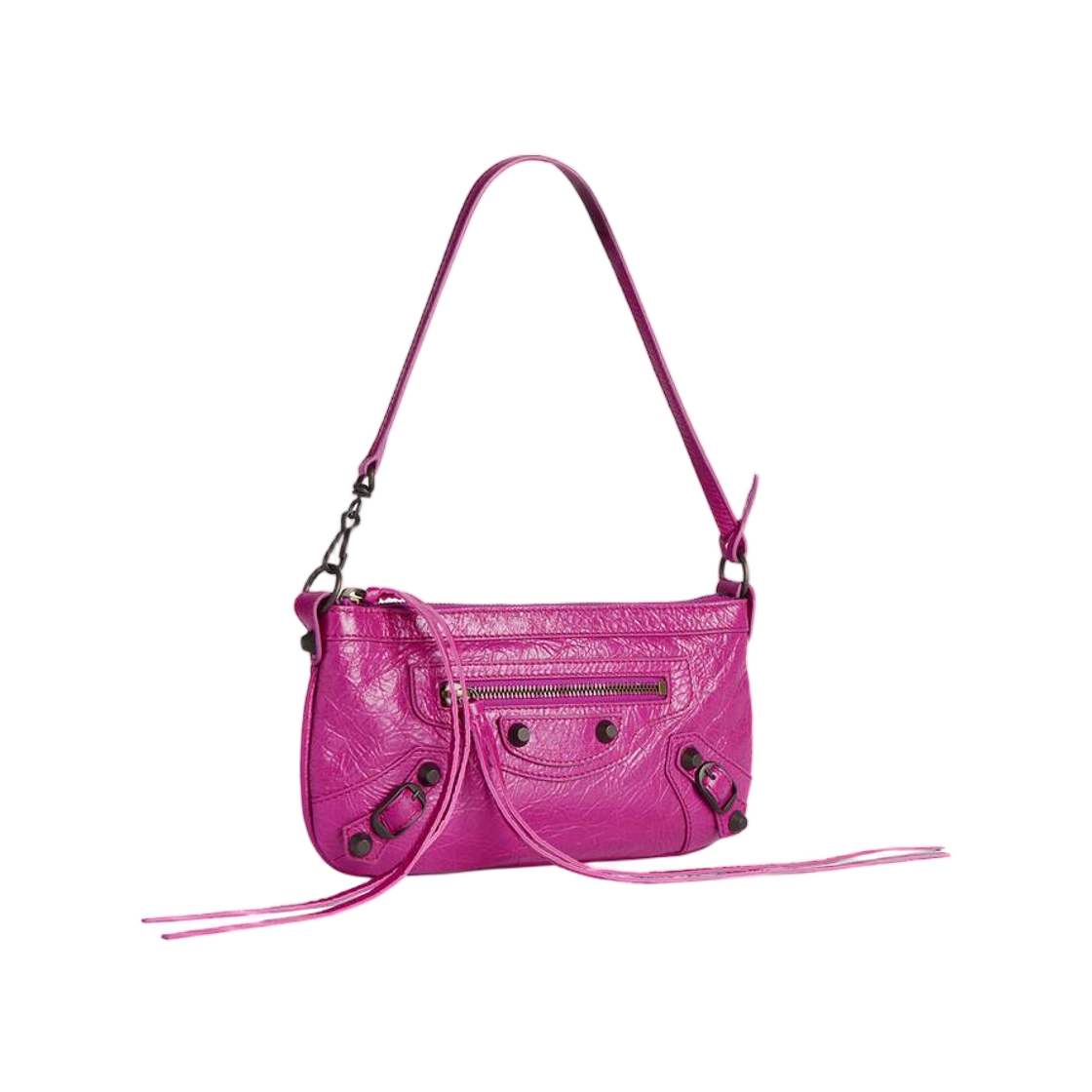 발렌시아가 르 시티 파우치 온 스트랩 아잘레(Balenciaga Le City Pouch On Strap In Azalee) - 2