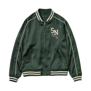 GU x Undercover Satin Rib Blouson Dark Green