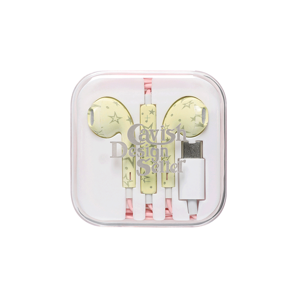 [KREAM 단독] 카비시 x 규린 스타 와이어드 이어폰 (USB-C) 크림([KREAM 단독] CAVISH x Kyurin Star Wired Earphones (USB-C) Cream)