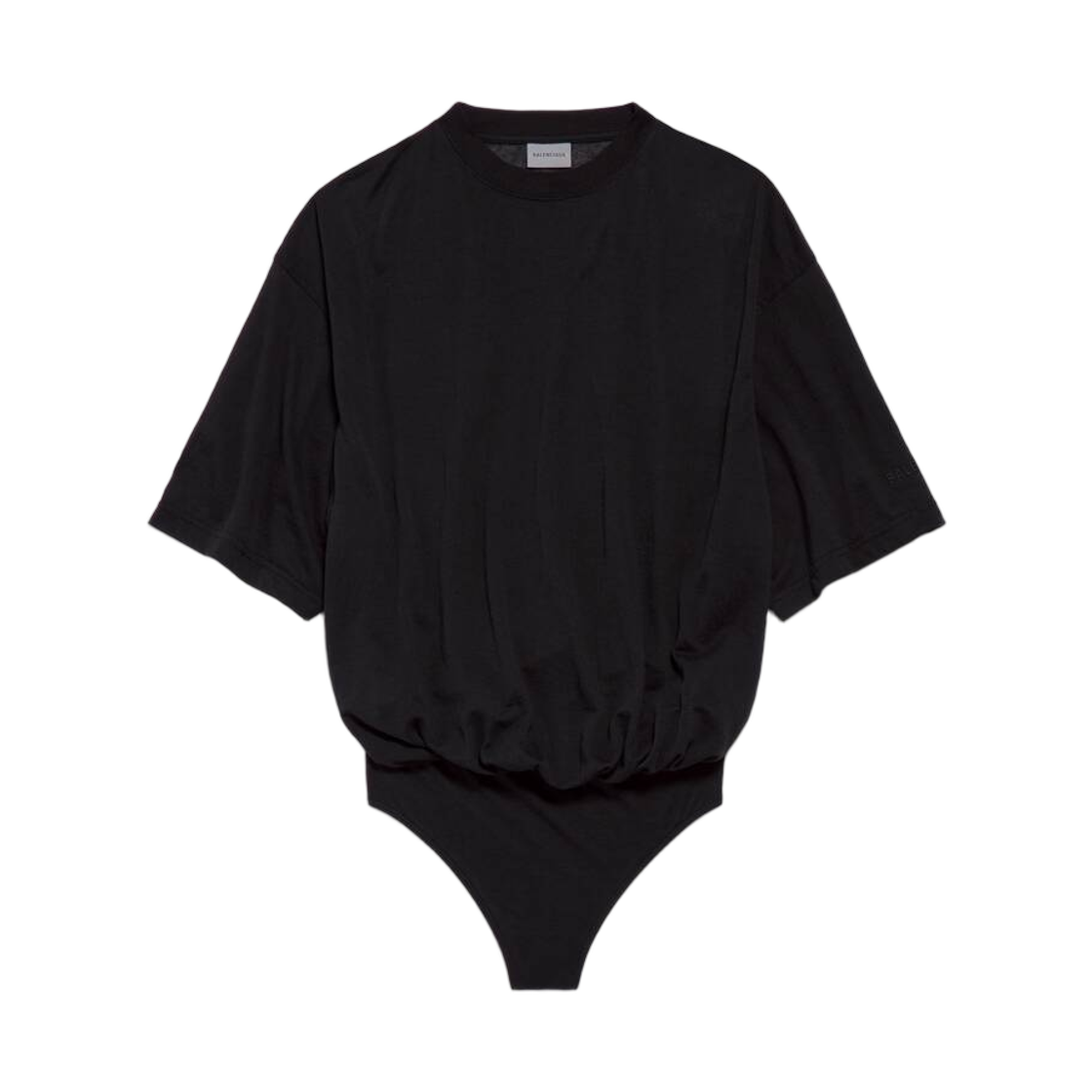 872184TUVC91000 (W) Balenciaga Oversized T-Shirt Body In Black