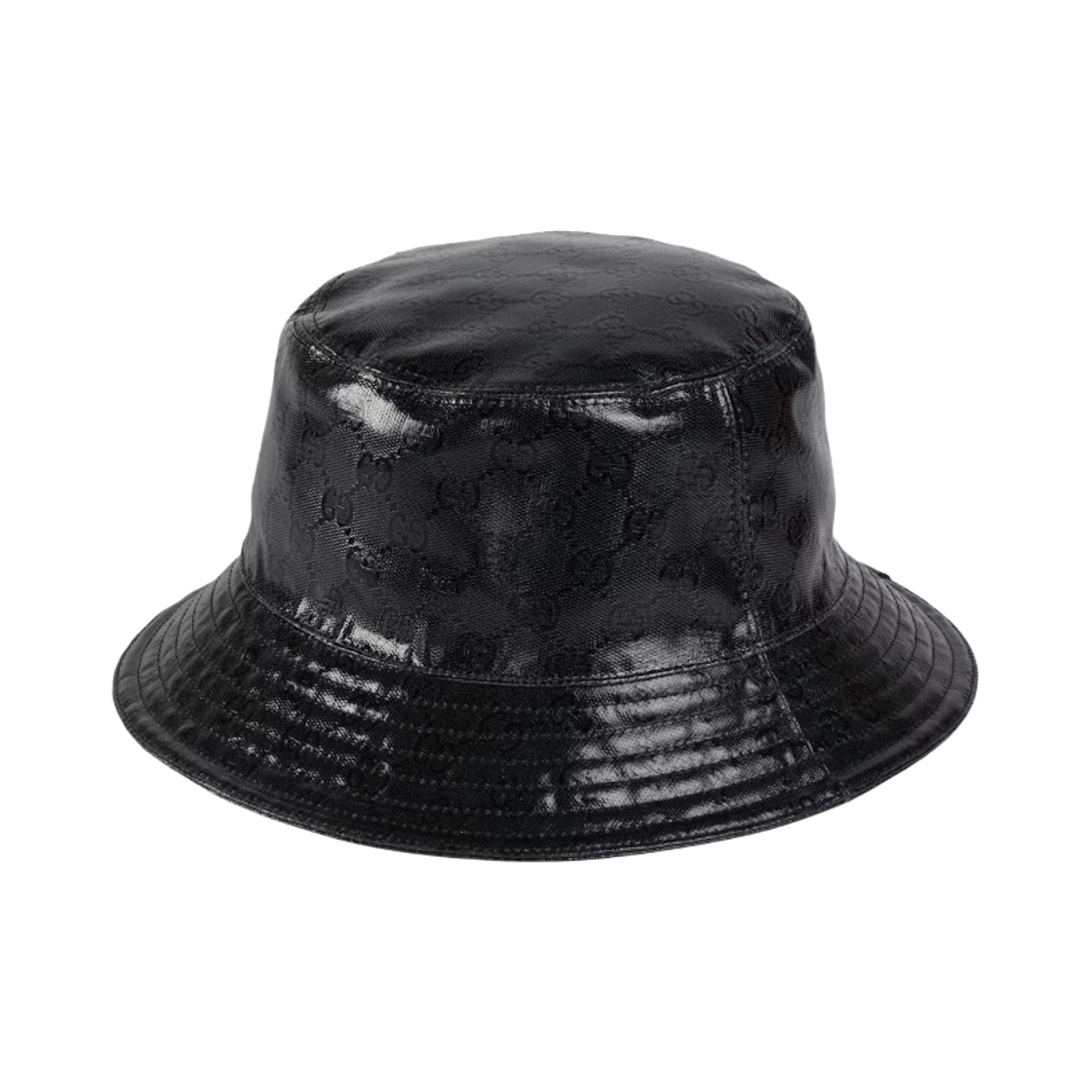 760144-4HA4C-1060 Gucci GG Crystal Bucket Hat Black