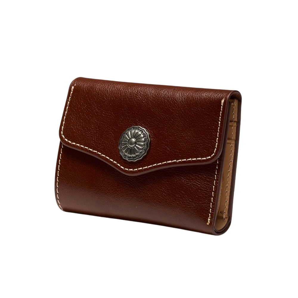 오가프 콘초 카우 레더 월렛 브라운(OGARP Concho Cow Leather Wallet Brown)