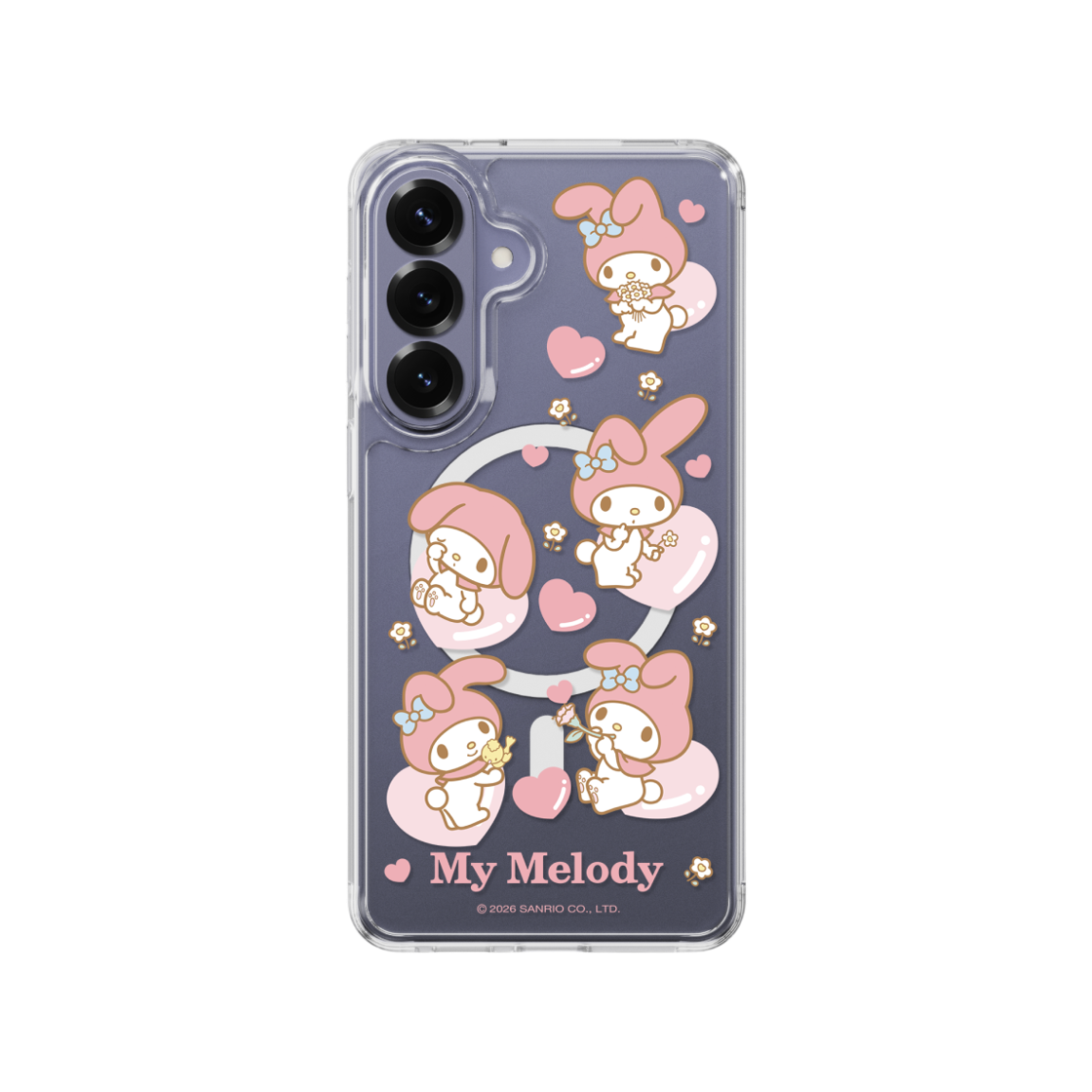 에스엘비에 마이멜로디 패턴 클리어 마그넷 케이스 for S26 Series(SLBS MY MELODY Pattern Clear Magnet Case for S26 Series) - 3