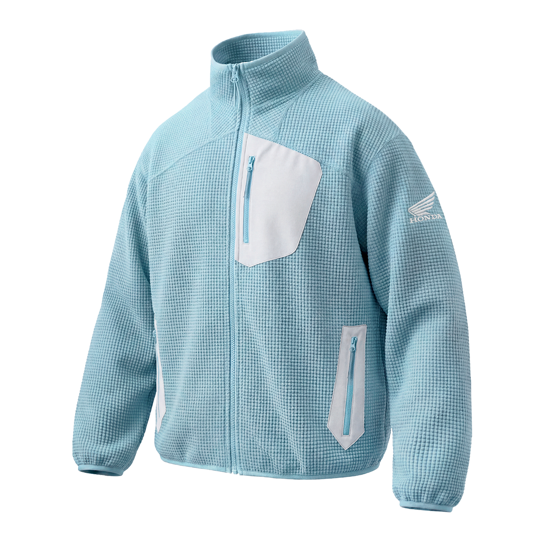 HGS1TZ330ABL Honda H-Tech Grid Fleece Jacket Blue