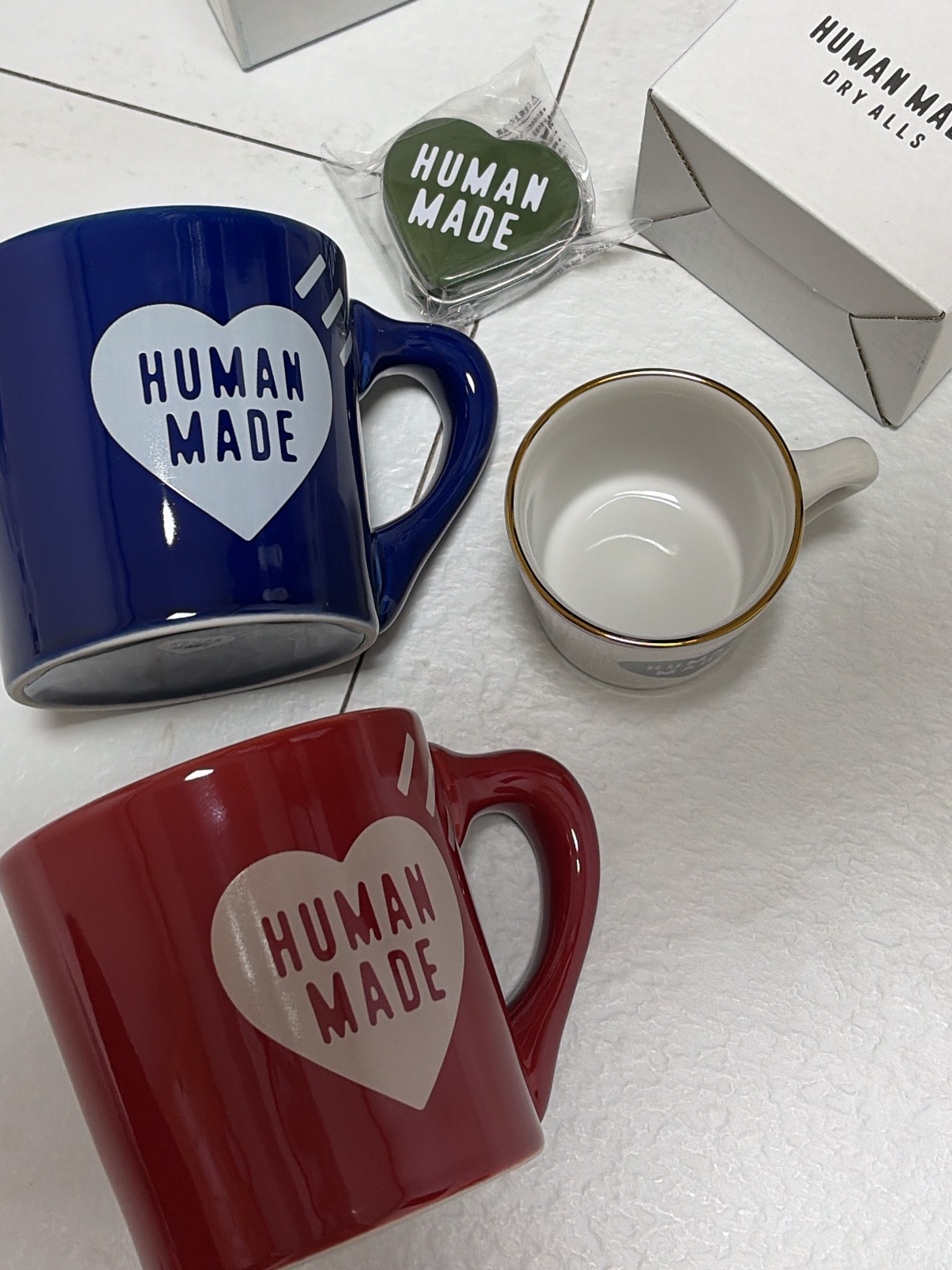 Human Made Demitasse Coffee Cup Navy, Human Made Coffee Mug Red 착용 스타일