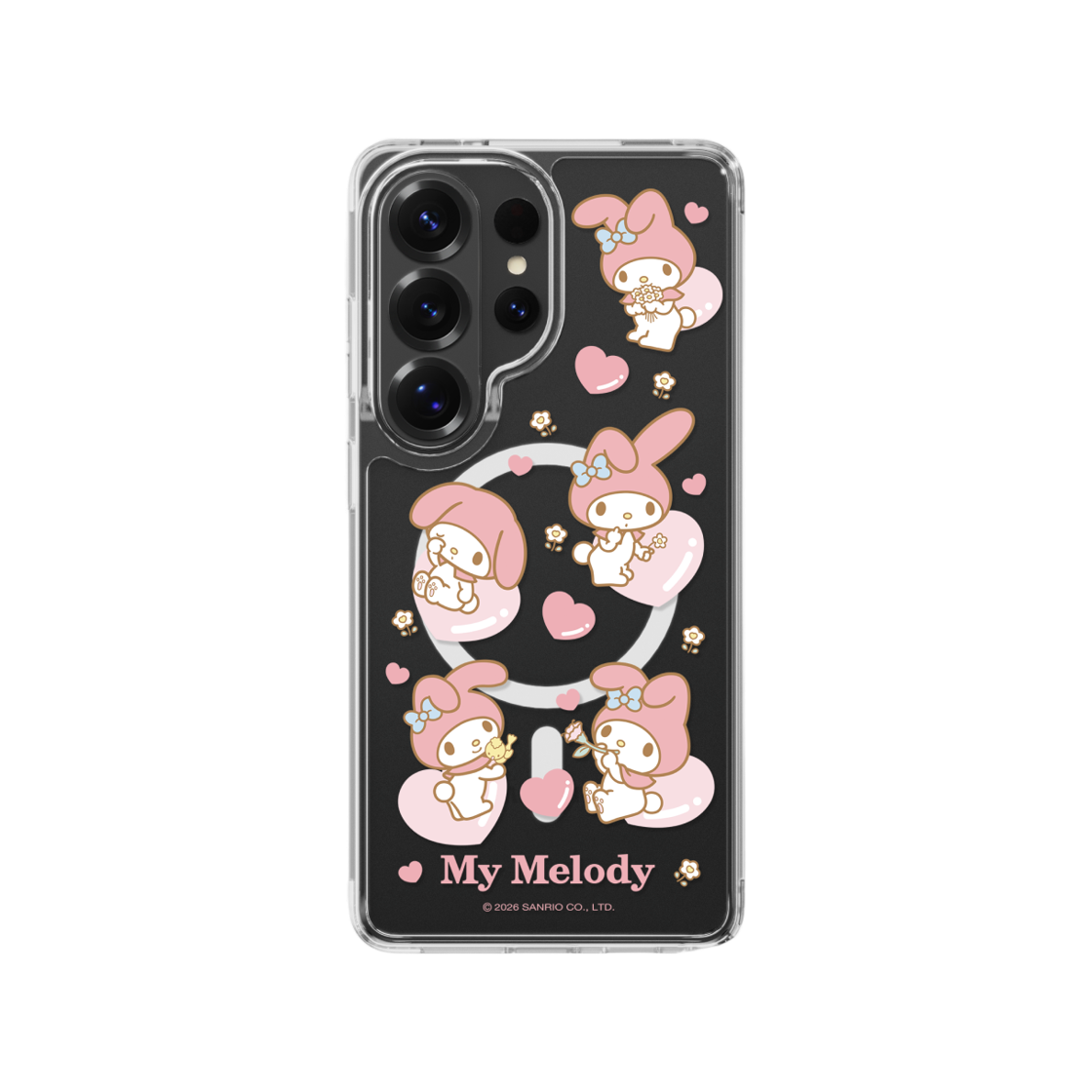 에스엘비에 마이멜로디 패턴 클리어 마그넷 케이스 for S26 Series(SLBS MY MELODY Pattern Clear Magnet Case for S26 Series) - 4