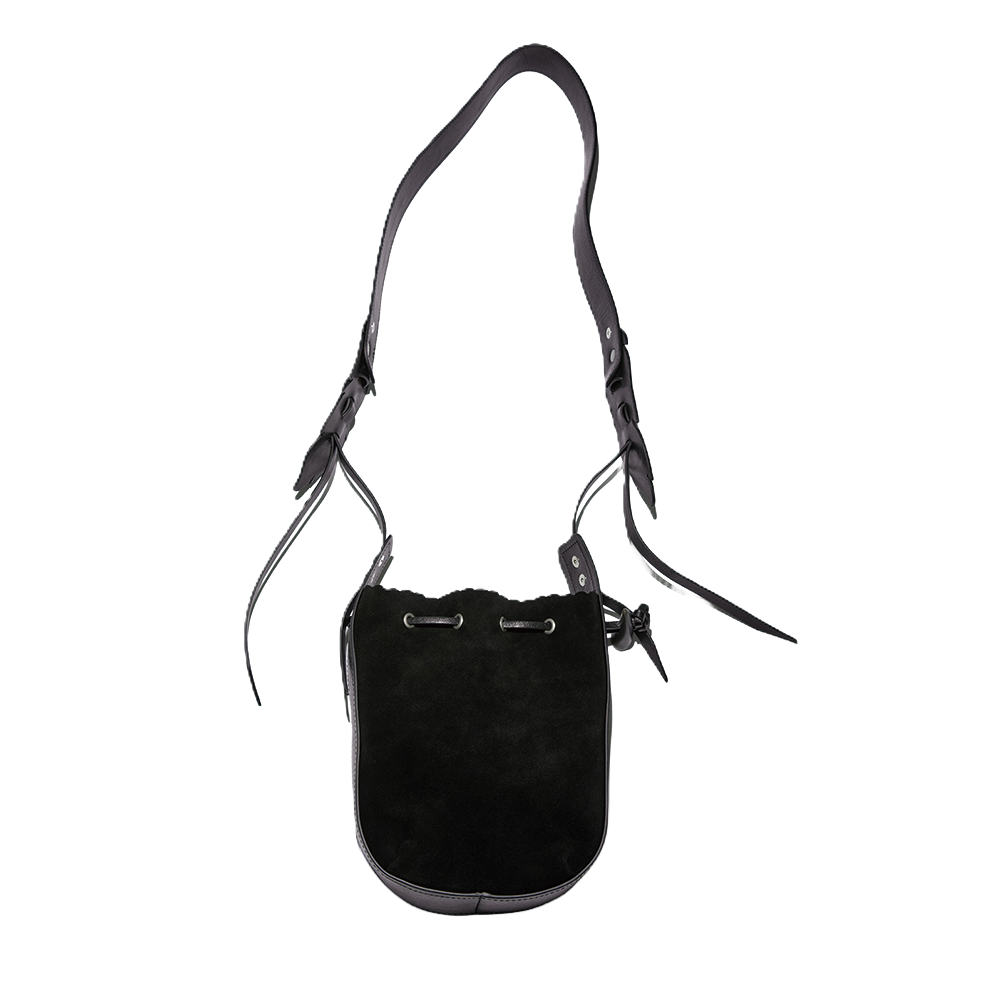 O26SPAC053BK OGARP Madison Leather Shoulder Bag Black