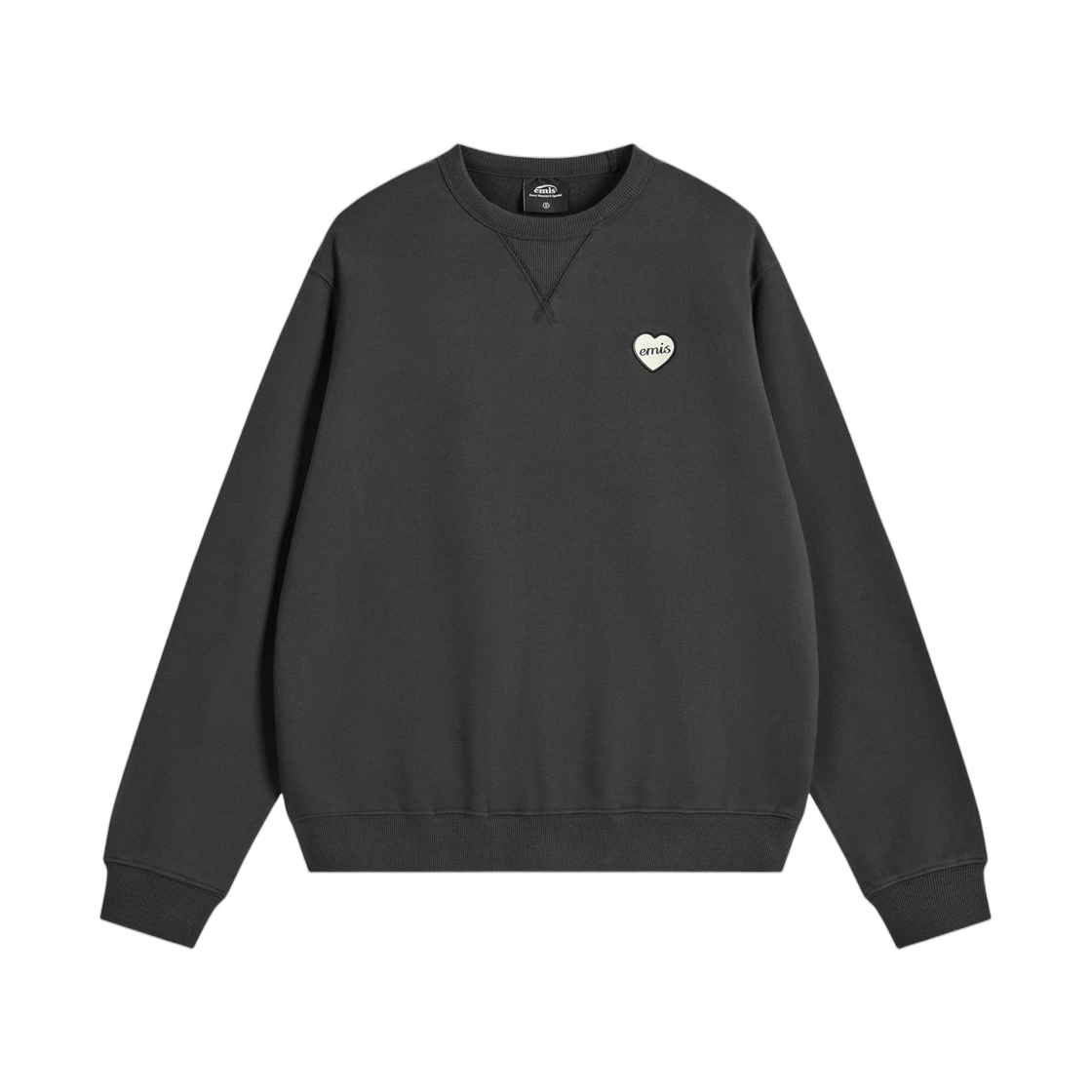 - Emis Heart Rubber Patch Sweatshirt Black